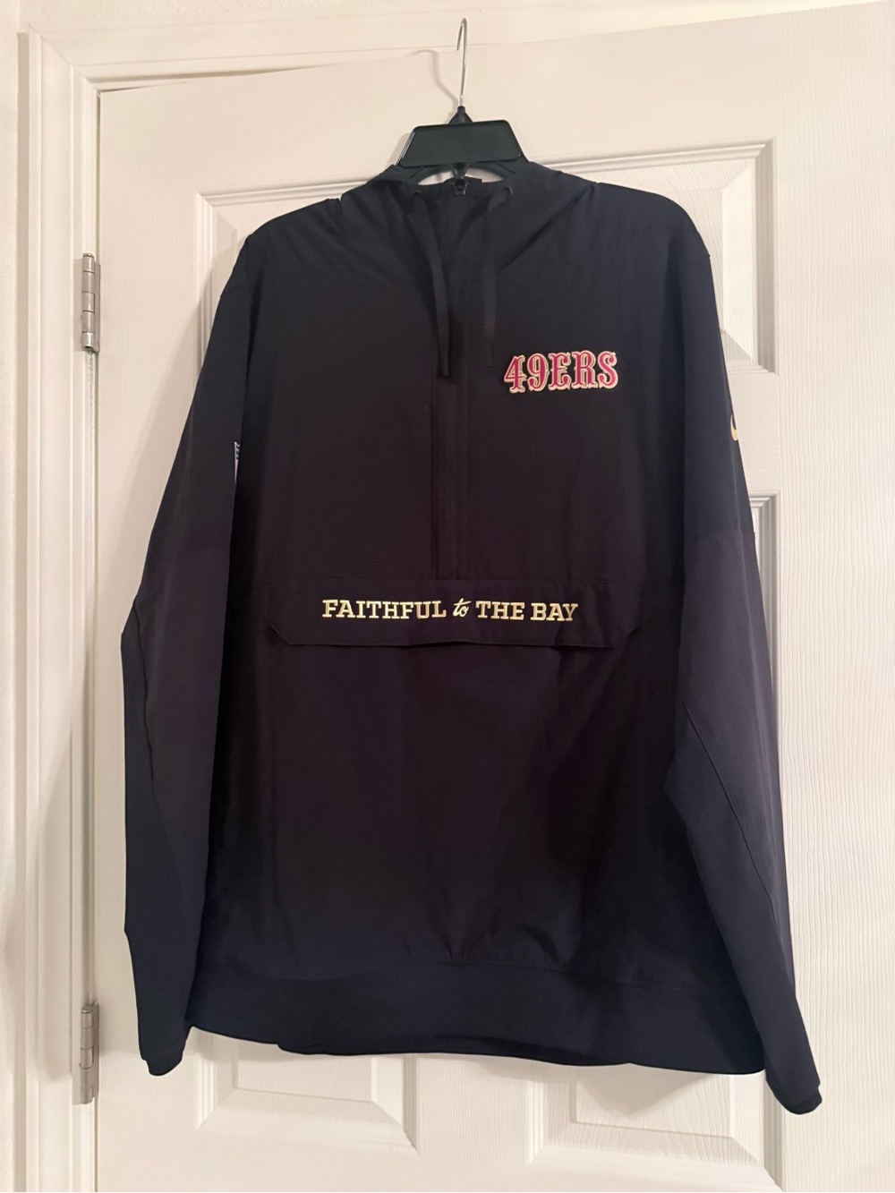San Francisco 49ers 2025 rivalries collection sideline half zip hoodie jacket
